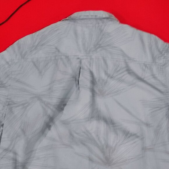 Tony Hawk short sleeve button down shirt muted turquoise men's size L - Picture 4 of 7